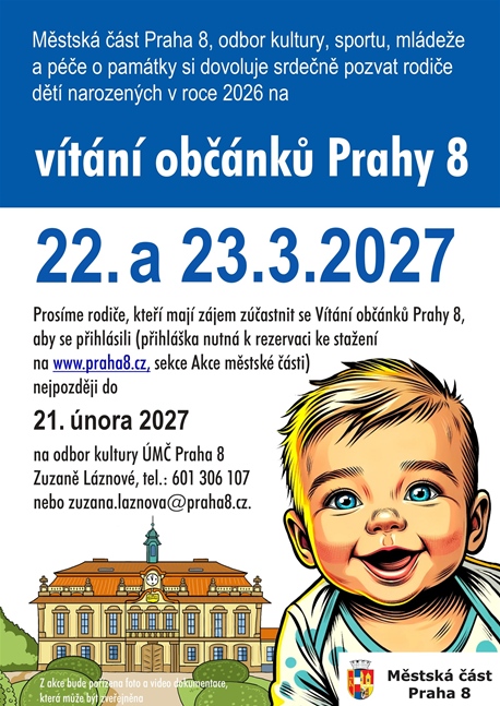 Vítání občánků - březen 2027 Vítání občánků - březen 2027
