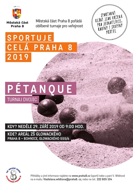 Sportuje celá Praha 8 – pétanque 2019