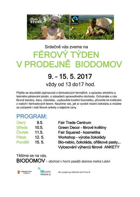 Férový týden, 9.–15. května 2017, Biodomov Ládví