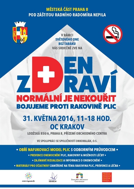 Den zdraví - bojujeme proti rakovině plic Den zdraví - bojujeme proti rakovině plic