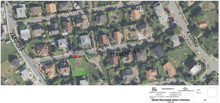 Uzavírka ulice Červencová DIO