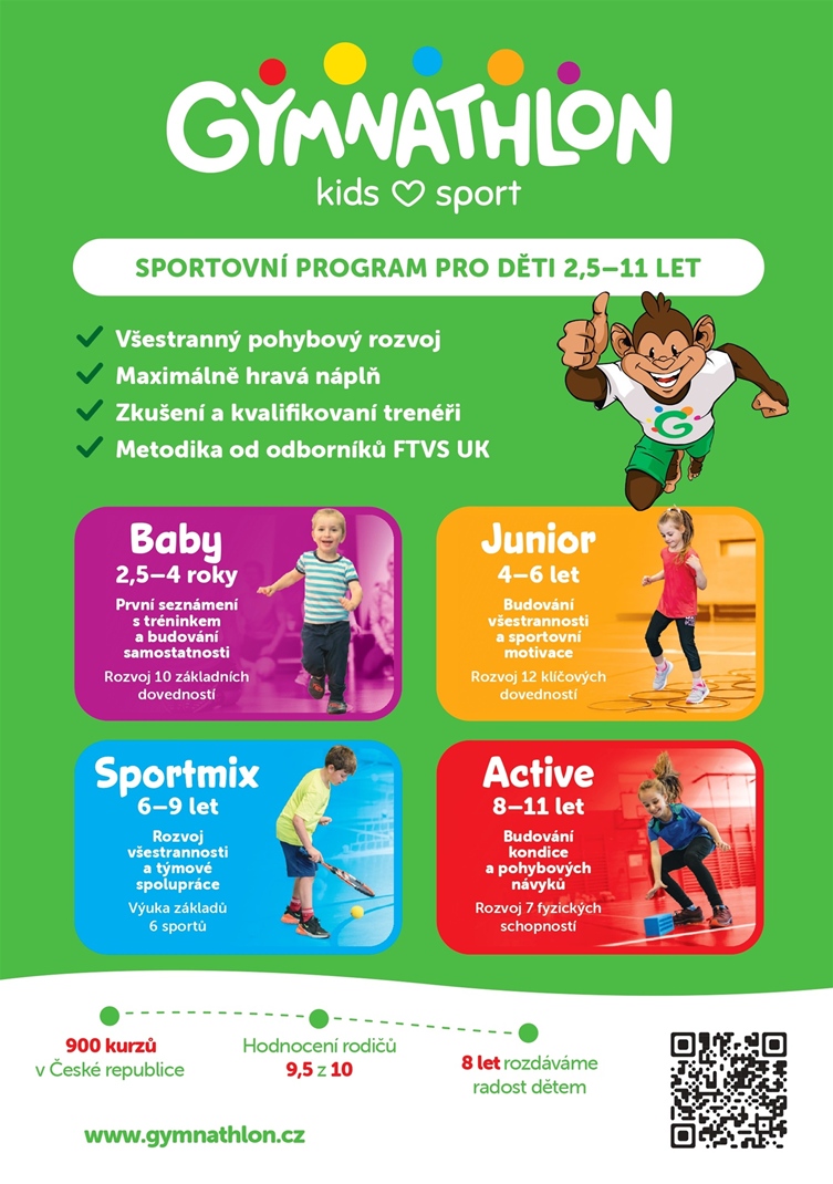 Pohyb, který děti opravdu baví - Gymnathlon na Praze 8