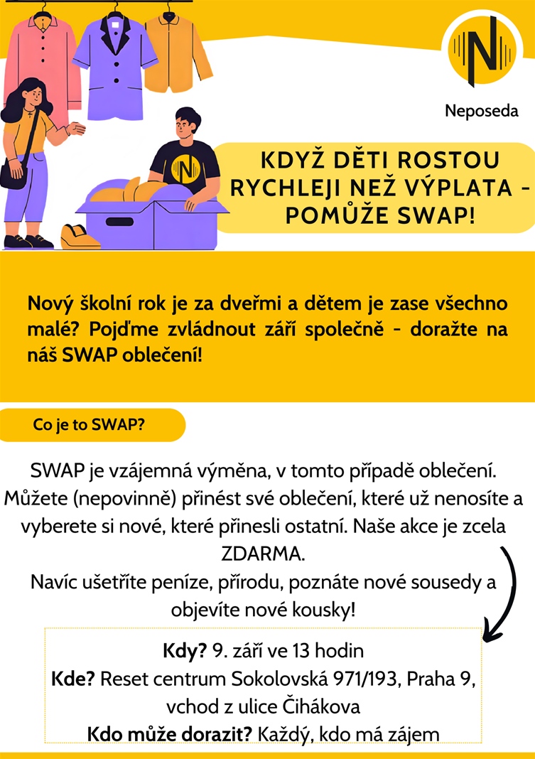SWAP oblečení Neposeda
