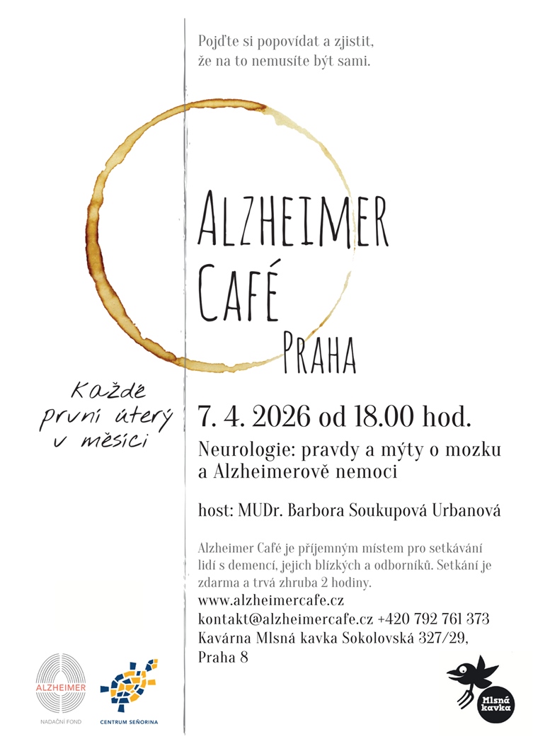 Alzheimer Café - Neurologie: pravdy a mýty o mozku a Alzheimerově nemoci