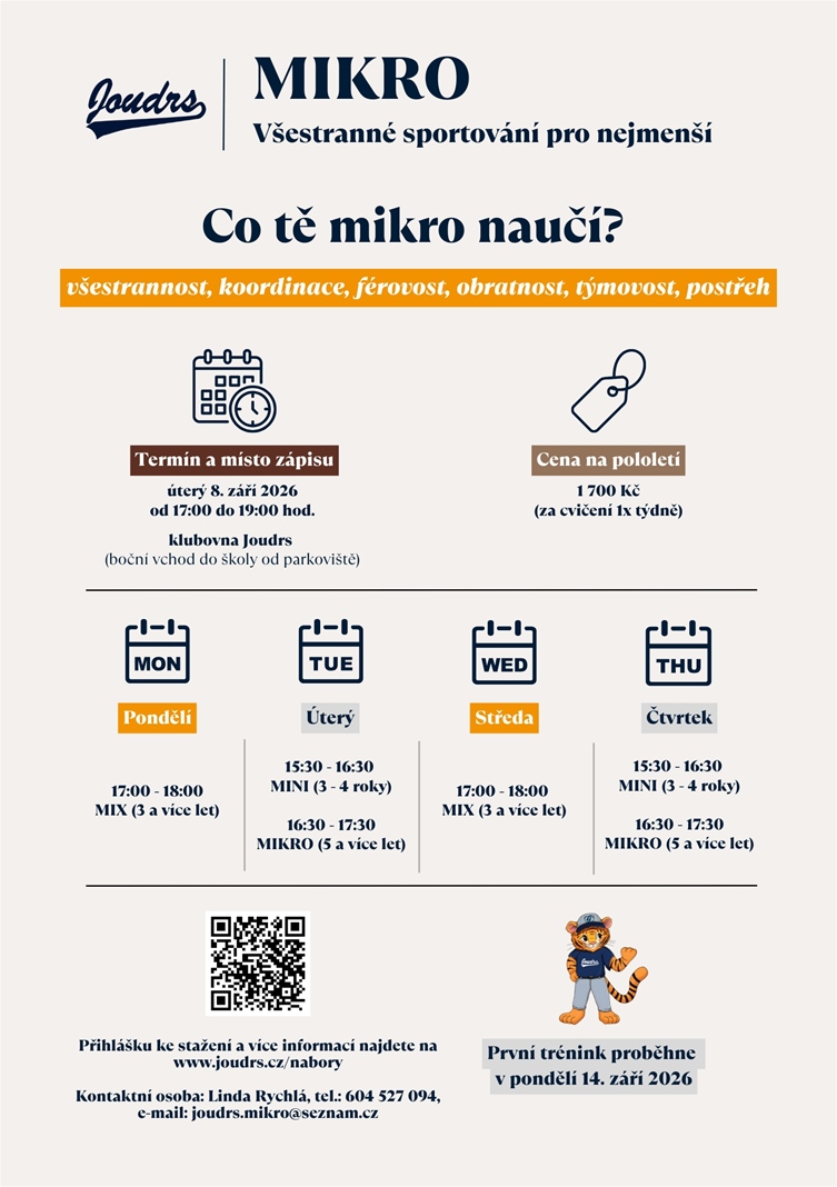 Všestranné sportování MIKRO 2026_2027 Joudrs