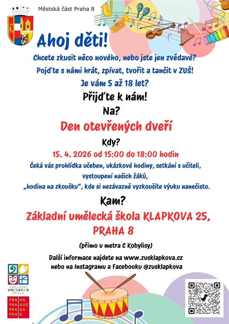 Den otevřených dveří Klapkova Den otevřených dveří Klapkova