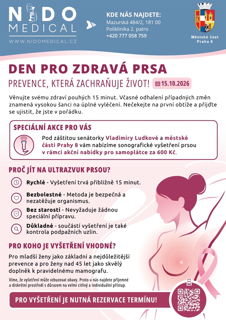 Den pro zdravá prsa 2026