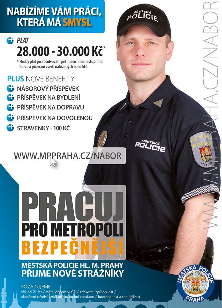 Městská policie hl. m. Prahy přijme nové strážníky